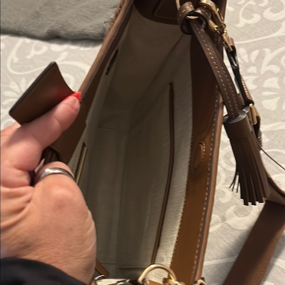 Tory Burch Brown Woven Crossbody Bag - Picture 10 of 16